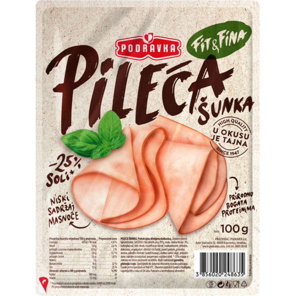 Pileća Fit&Fina šunka 100 g